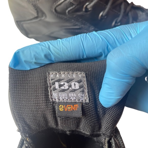 RARE OAKLEY FLAK BOOTS Size 13 Black Leather Waterproof Tactical Field Gear - Picture 5 of 7